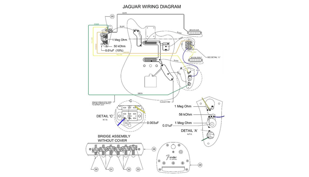 Jaguar Series/Parallel Wiring Diagram — Guitar Kit Shop