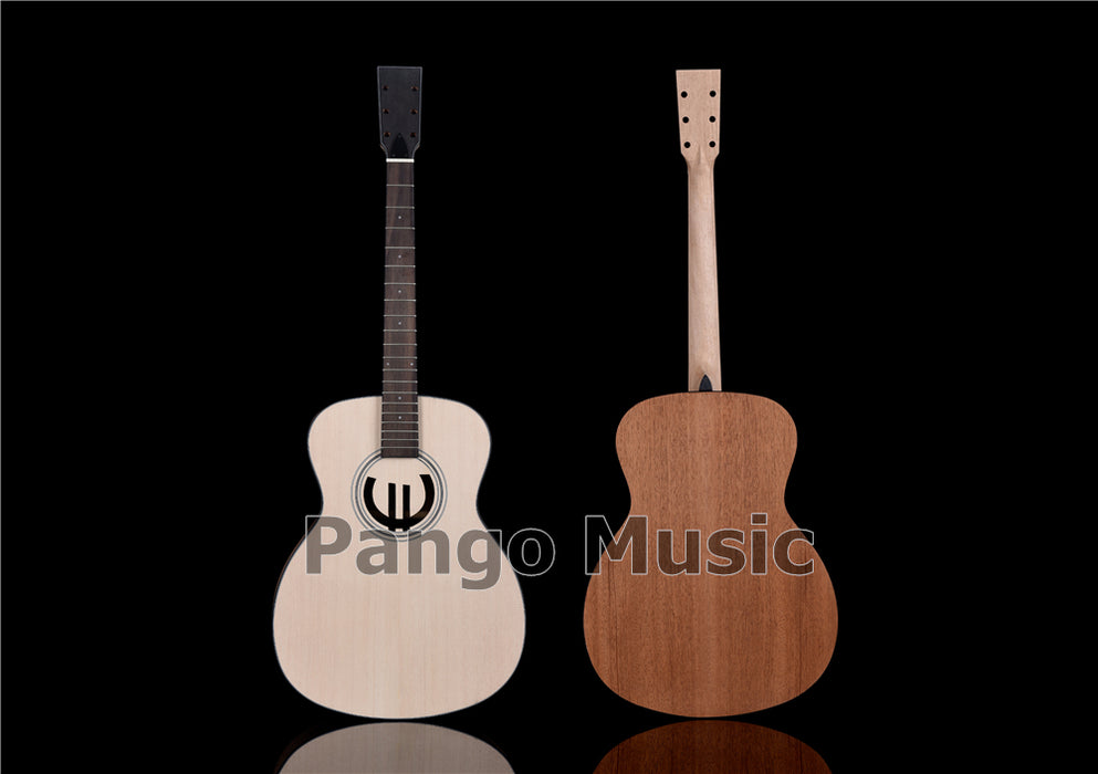 41 Inch Solid Spruce Top DIY Acoustic Guitar Kit with Euro Sound Hole (PFA-996)