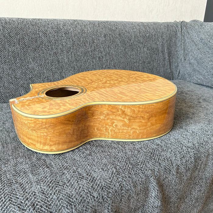 41 Inch Solid Spruce Top LEGO Style DIY Acoustic Guitar with Painting (PHT-001)