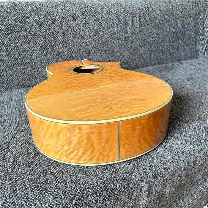 41 Inch Solid Spruce Top LEGO Style DIY Acoustic Guitar with Painting (PHT-002)