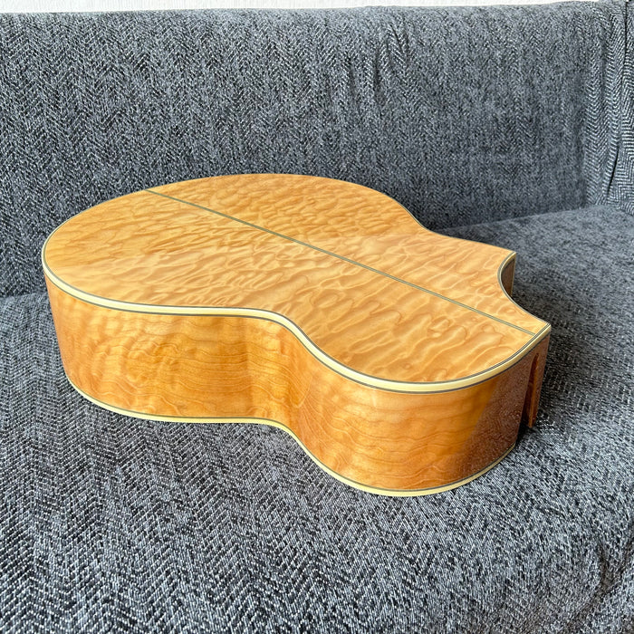 41 Inch Solid Spruce Top LEGO Style DIY Acoustic Guitar with Painting (PHT-002)