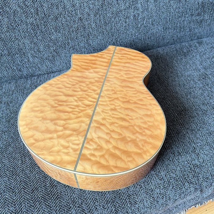 41 Inch Solid Spruce Top LEGO Style DIY Acoustic Guitar with Painting (PHT-002)