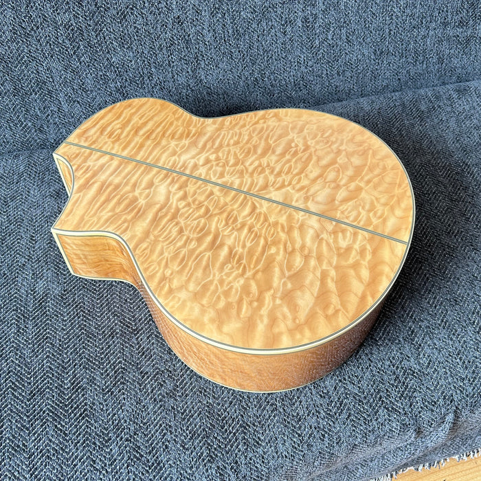 41 Inch Solid Spruce Top LEGO Style DIY Acoustic Guitar with Painting (PHT-002)