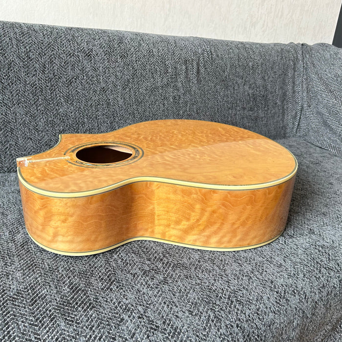 41 Inch Solid Spruce Top LEGO Style DIY Acoustic Guitar with Painting (PHT-002)