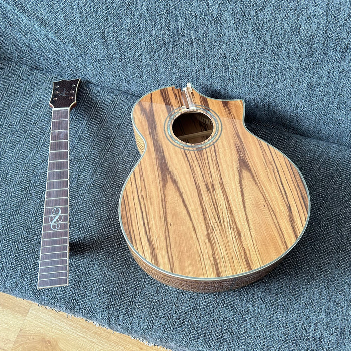 41 Inch Solid Spruce Top LEGO Style DIY Acoustic Guitar with Painting (PHT-003)