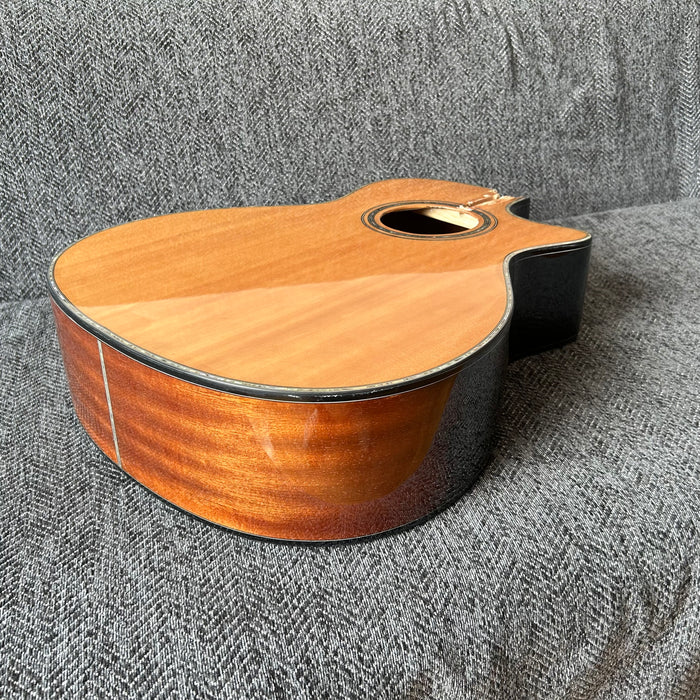 41 Inch Solid Spruce Top LEGO Style DIY Acoustic Guitar with Painting (PHT-004)