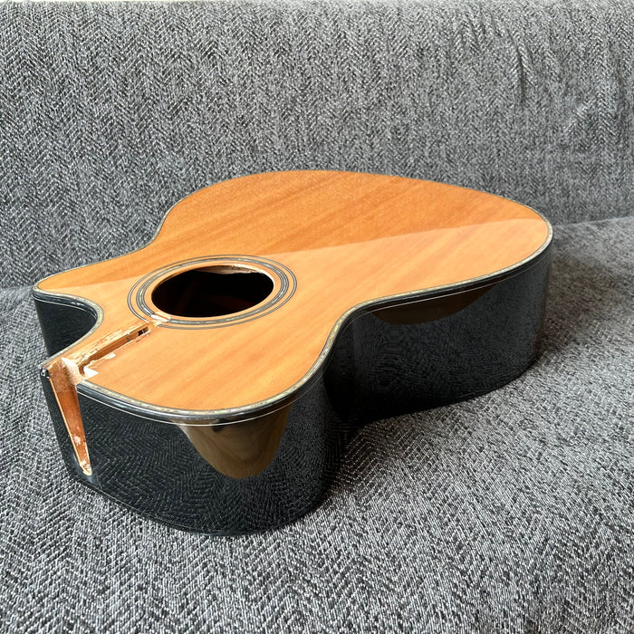 41 Inch Solid Spruce Top LEGO Style DIY Acoustic Guitar with Painting (PHT-004)