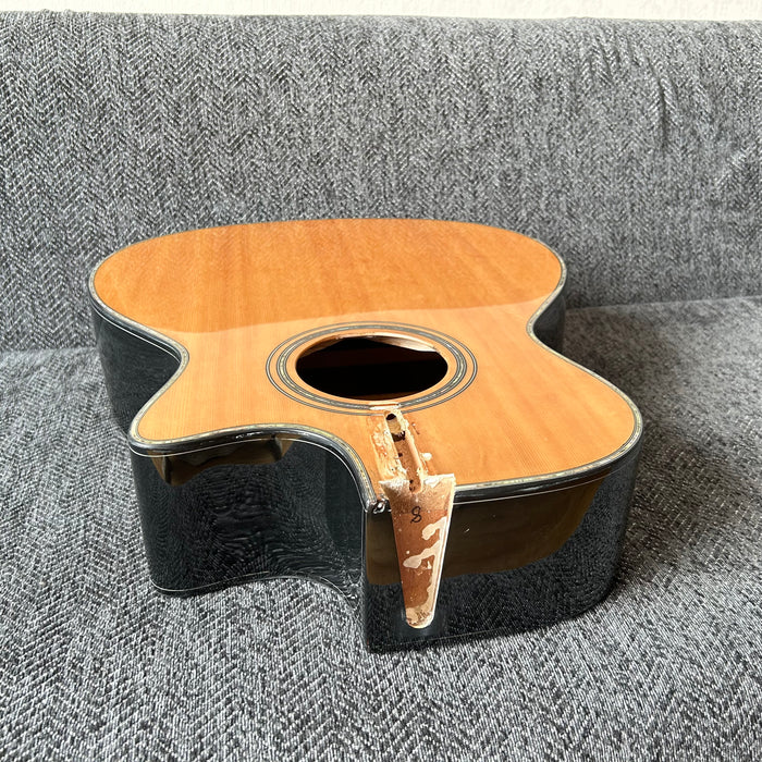 41 Inch Solid Spruce Top LEGO Style DIY Acoustic Guitar with Painting (PHT-004)