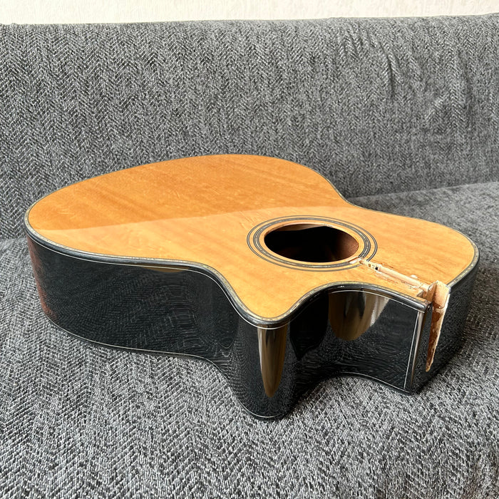 41 Inch Solid Spruce Top LEGO Style DIY Acoustic Guitar with Painting (PHT-004)