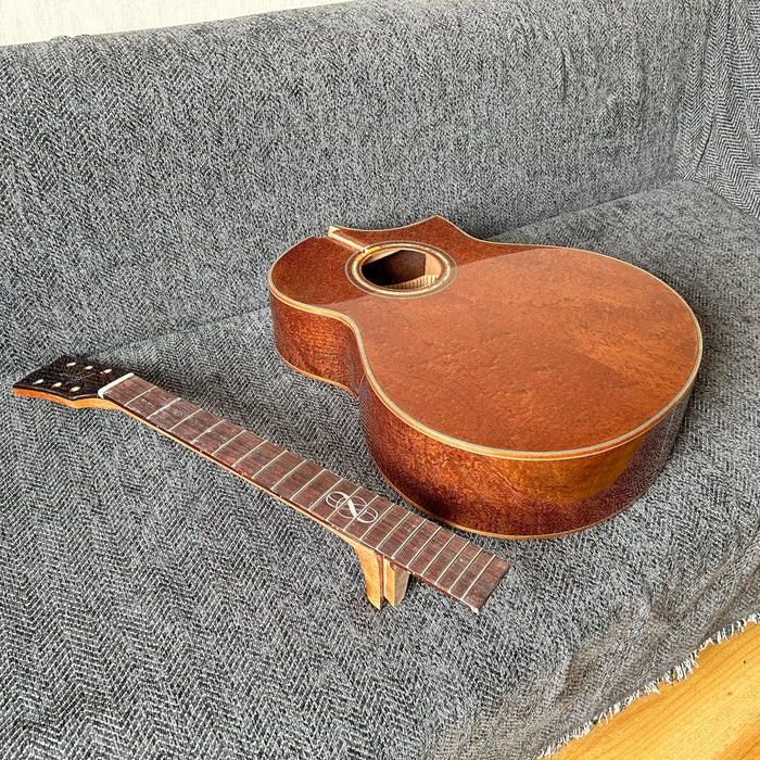 41 Inch Solid Spruce Top LEGO Style DIY Acoustic Guitar with Painting (PHT-005)