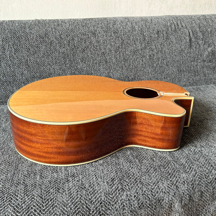 41 Inch Solid Spruce Top LEGO Style DIY Acoustic Guitar with Painting (PHT-006)