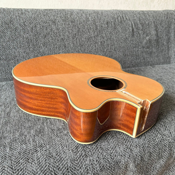 41 Inch Solid Spruce Top LEGO Style DIY Acoustic Guitar with Painting (PHT-006)