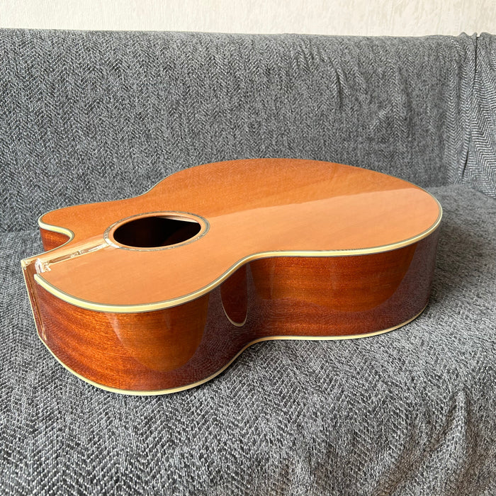 41 Inch Solid Spruce Top LEGO Style DIY Acoustic Guitar with Painting (PHT-006)