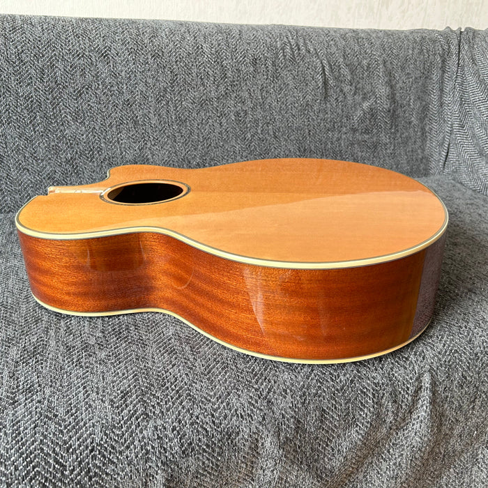 41 Inch Solid Spruce Top LEGO Style DIY Acoustic Guitar with Painting (PHT-006)