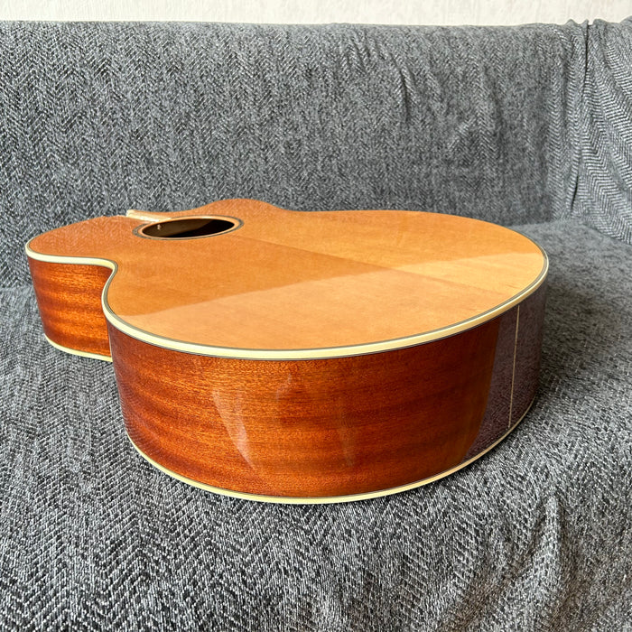 41 Inch Solid Spruce Top LEGO Style DIY Acoustic Guitar with Painting (PHT-006)