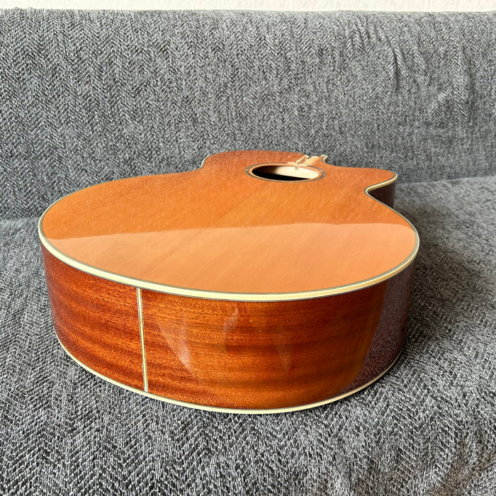 41 Inch Solid Spruce Top LEGO Style DIY Acoustic Guitar with Painting (PHT-006)