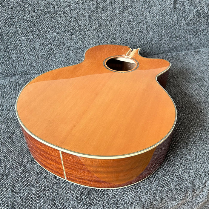 41 Inch Solid Spruce Top LEGO Style DIY Acoustic Guitar with Painting (PHT-006)