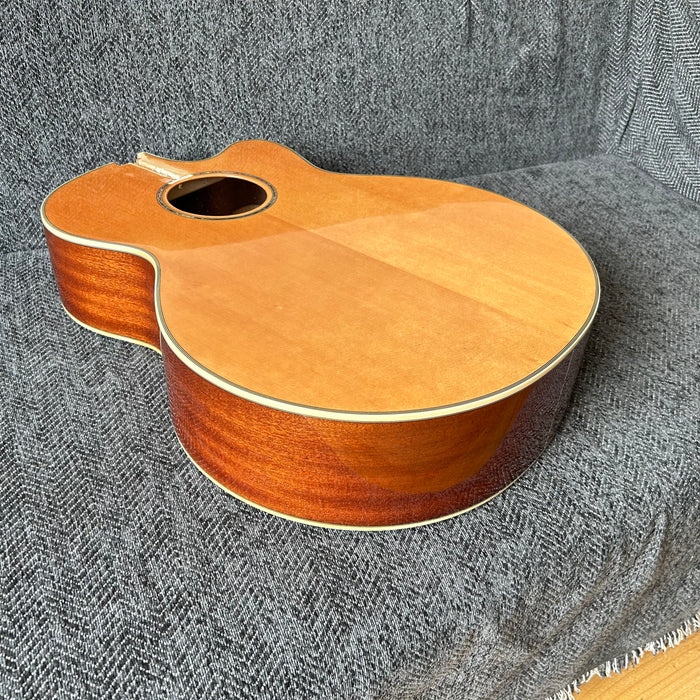 41 Inch Solid Spruce Top LEGO Style DIY Acoustic Guitar with Painting (PHT-006)