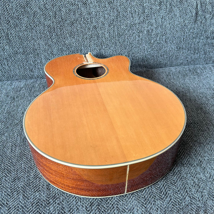 41 Inch Solid Spruce Top LEGO Style DIY Acoustic Guitar with Painting (PHT-006)