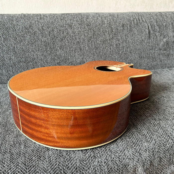 41 Inch Solid Spruce Top LEGO Style DIY Acoustic Guitar with Painting (PHT-006)