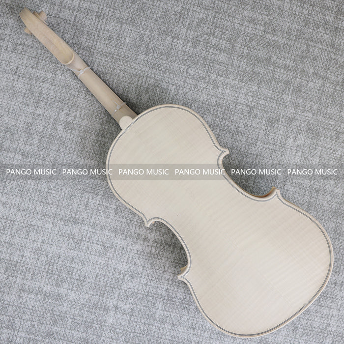 4/4 Solid Spruce Top/ Italy Solid Flamed Maple Back & Sides DIY Violin Kit (PVL-901)