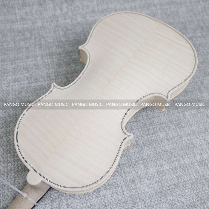 4/4 Solid Spruce Top/ Italy Solid Flamed Maple Back & Sides DIY Violin Kit (PVL-901)