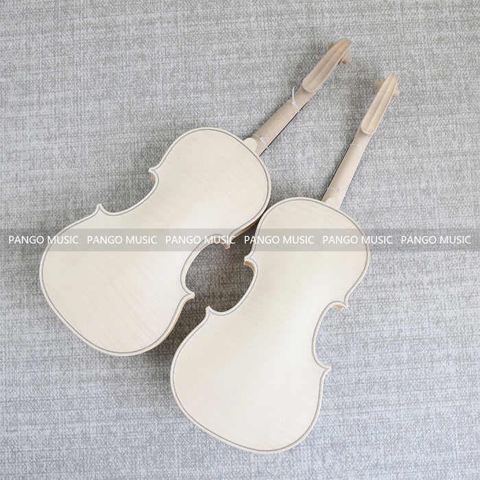 4/4 Solid Spruce Top/ Italy Solid Flamed Maple Back & Sides DIY Violin Kit (PVL-901)