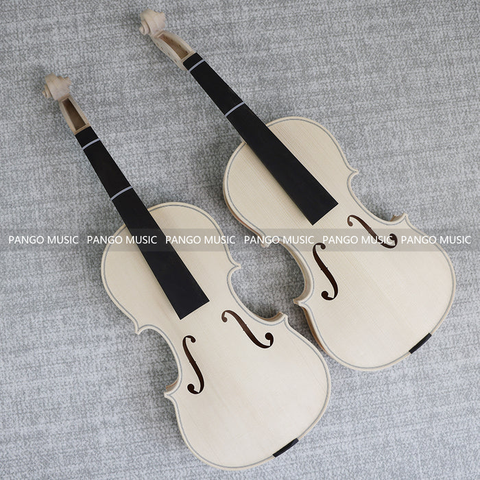 4/4 Solid Spruce Top/ Italy Solid Flamed Maple Back & Sides DIY Violin Kit (PVL-901)