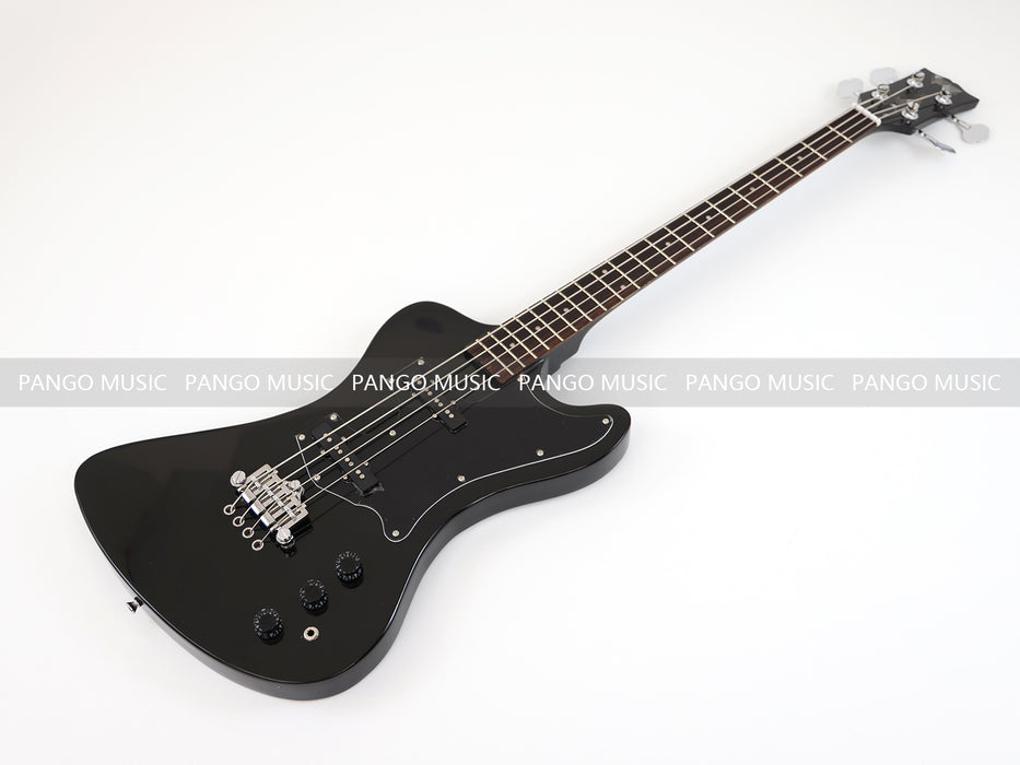 4 Strings All Black Electric Bass Guitar (GKS-077)