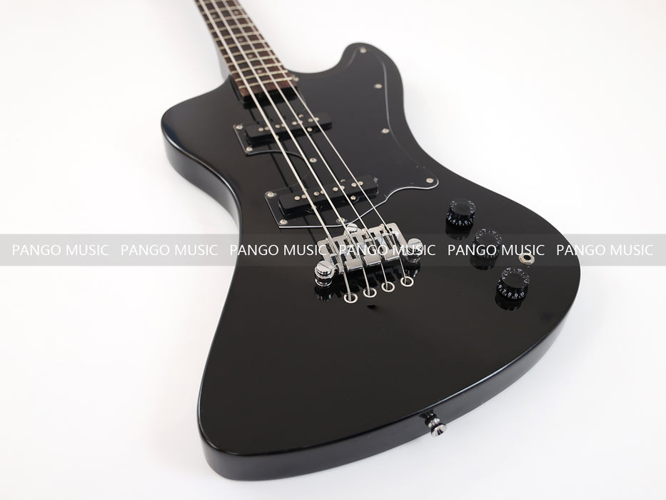 4 Strings All Black Electric Bass Guitar (GKS-077)