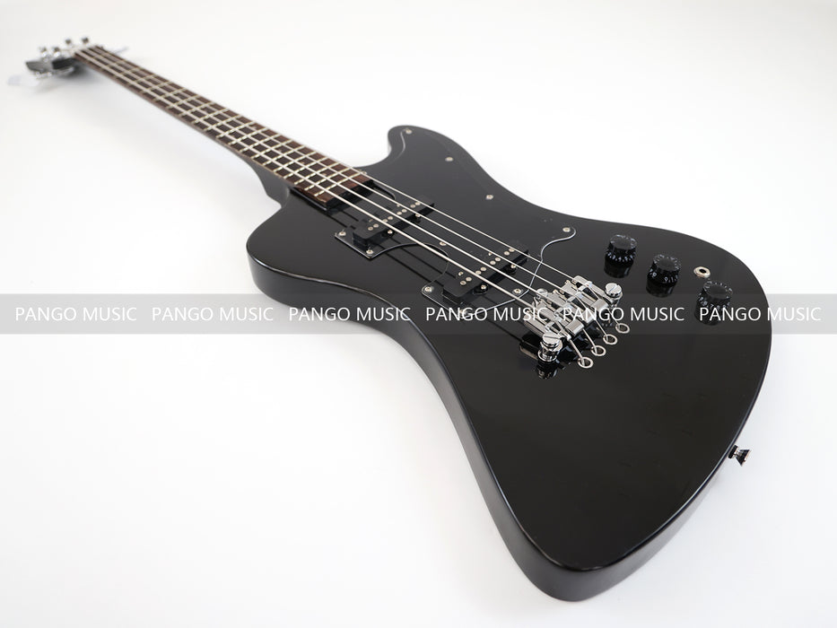 4 Strings All Black Electric Bass Guitar (GKS-077)