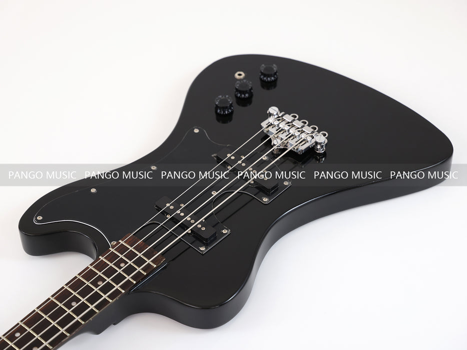 4 Strings All Black Electric Bass Guitar (GKS-077)