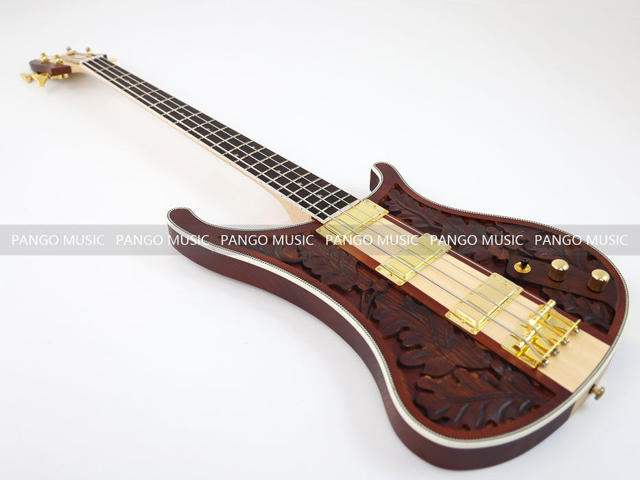 4 Strings Ash Wood Body Neck Through Electric Bass Guitar (GKS-083)