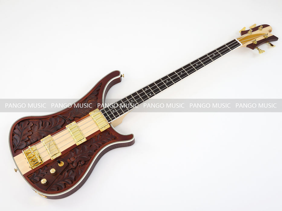 4 Strings Ash Wood Body Neck Through Electric Bass Guitar (GKS-083)