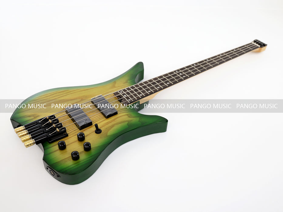 4 Strings Headless Ash Wood Body Electric Bass Guitar (PJX-680)