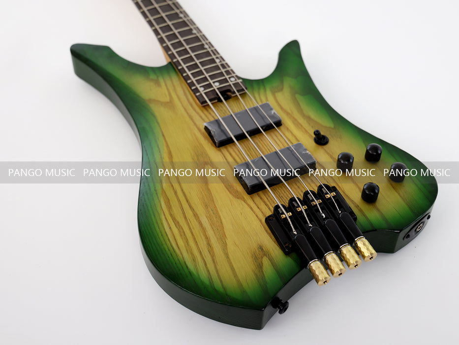 4 Strings Headless Ash Wood Body Electric Bass Guitar (PJX-680)