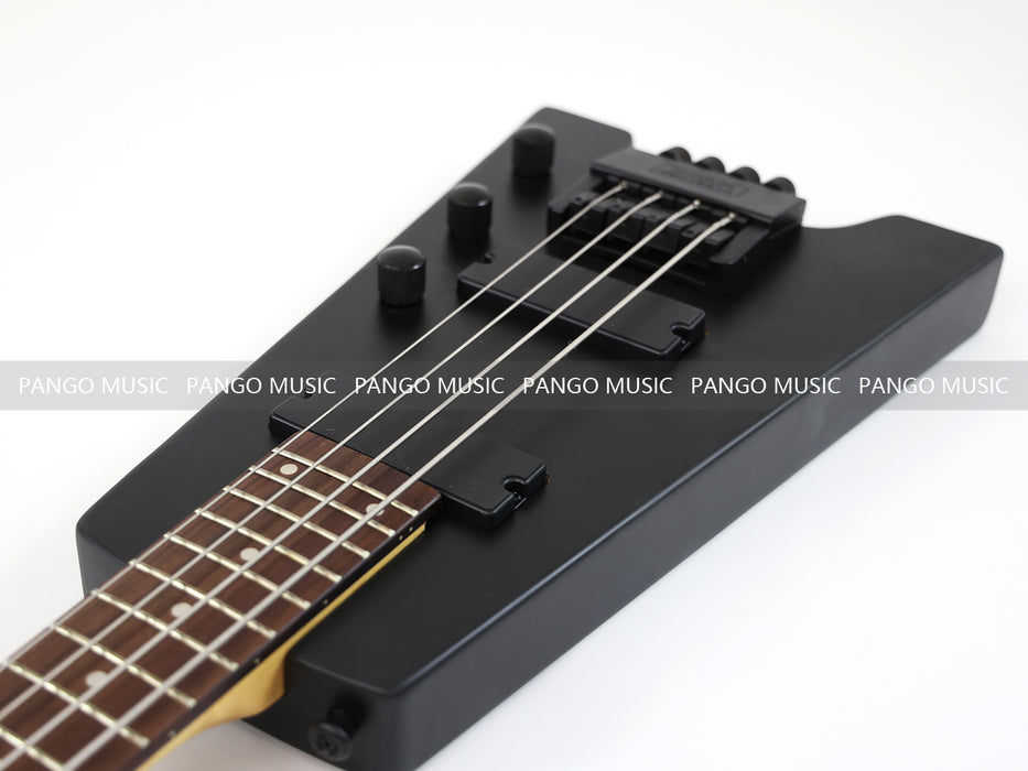 4 Strings Headless Black Electric Bass Guitar (PWT-252S)