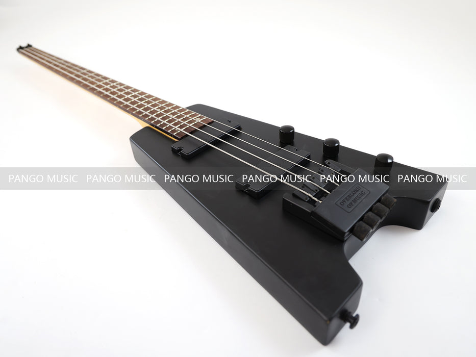 4 Strings Headless Black Electric Bass Guitar (PWT-252S)