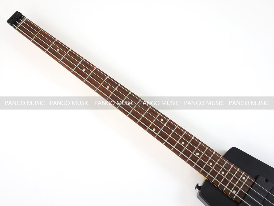 4 Strings Headless Black Electric Bass Guitar (PWT-252S)