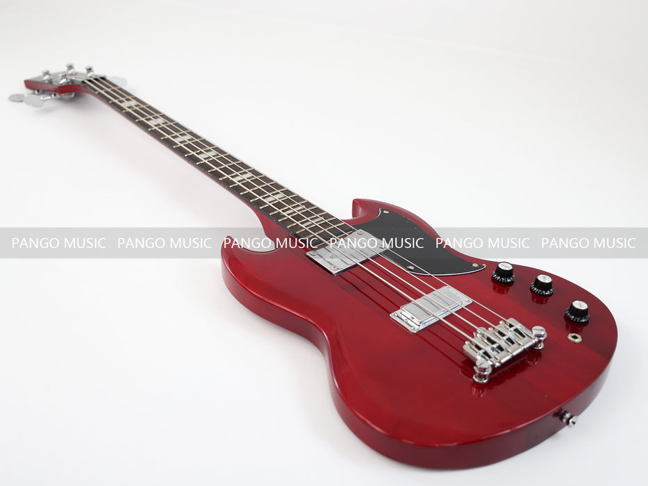 4 Strings SG Style All Red Electric Bass Guitar (GKS-081)