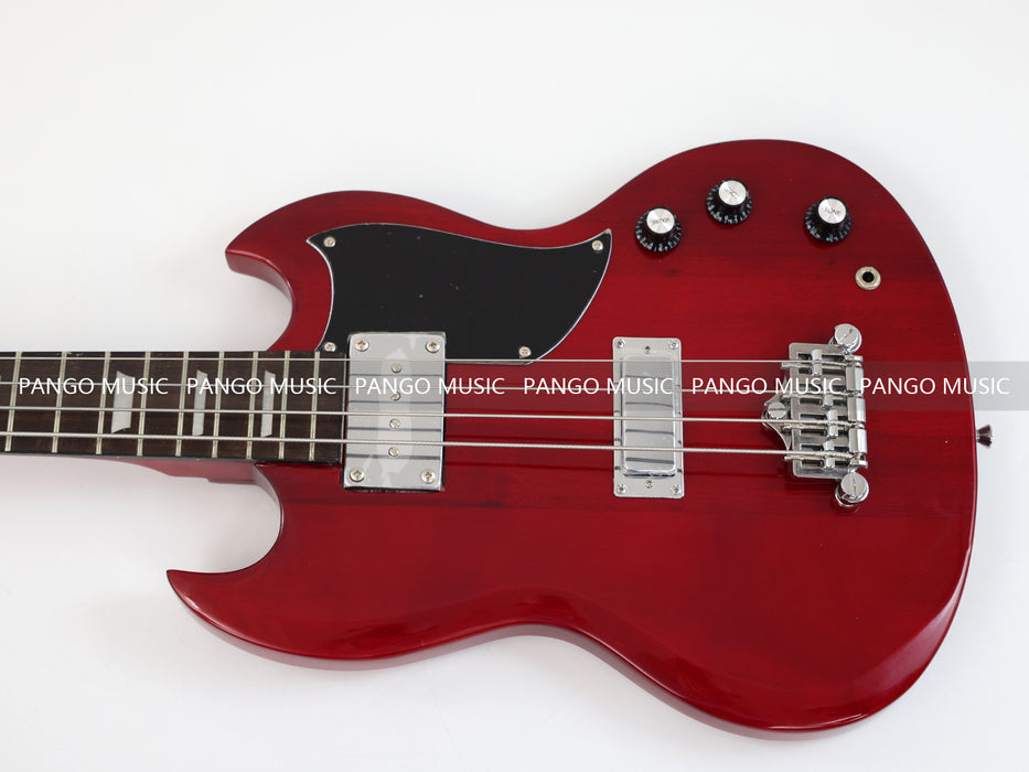 4 Strings SG Style All Red Electric Bass Guitar (GKS-081)