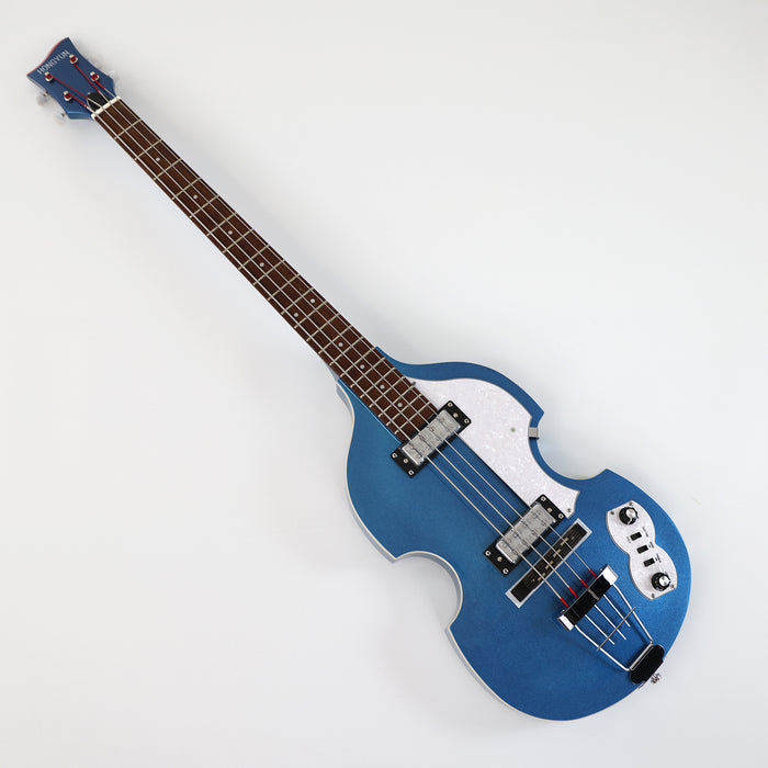 4 Strings Semi Hollow Violin Electric Bass Guitar with Metallic Sparkling Finish  (PHY-109)