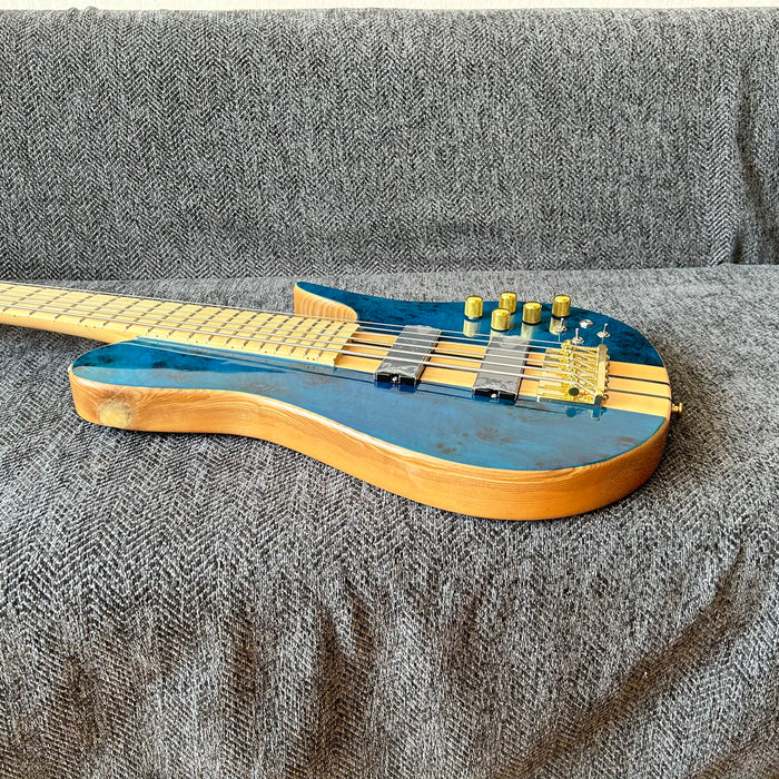 6 Strings Ash Wood Body Neck Through Bass Guitar (GKS-002)