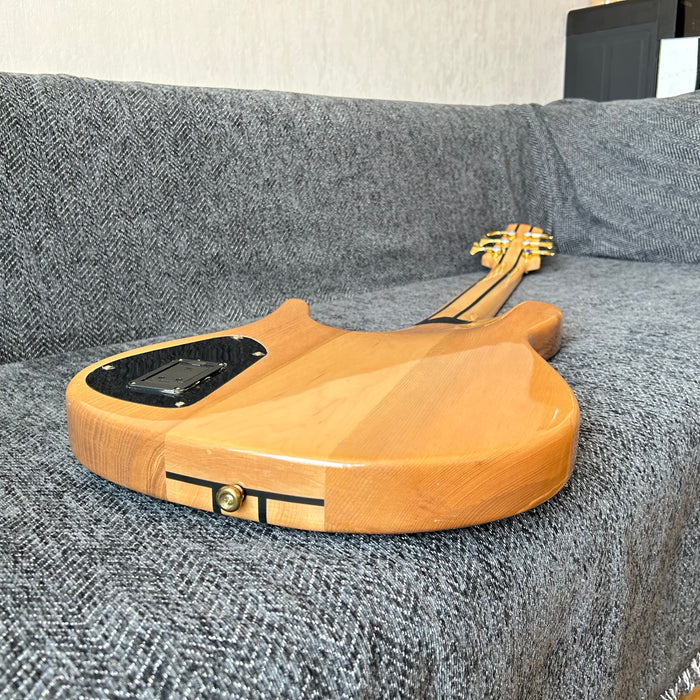 6 Strings Ash Wood Body Neck Through Bass Guitar (GKS-002)