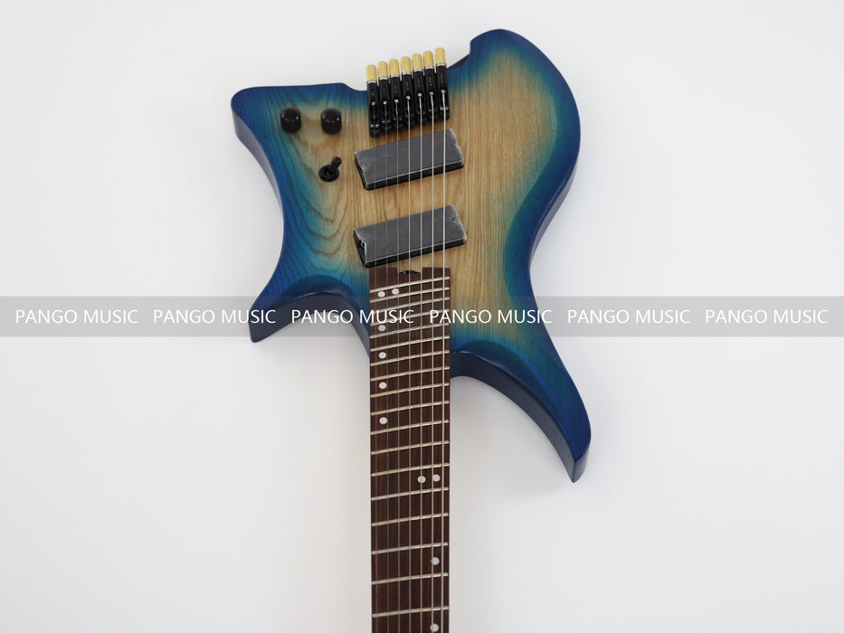 7 Strings Ash Wood Body Headless Style Electric Guitar (PJX-570)