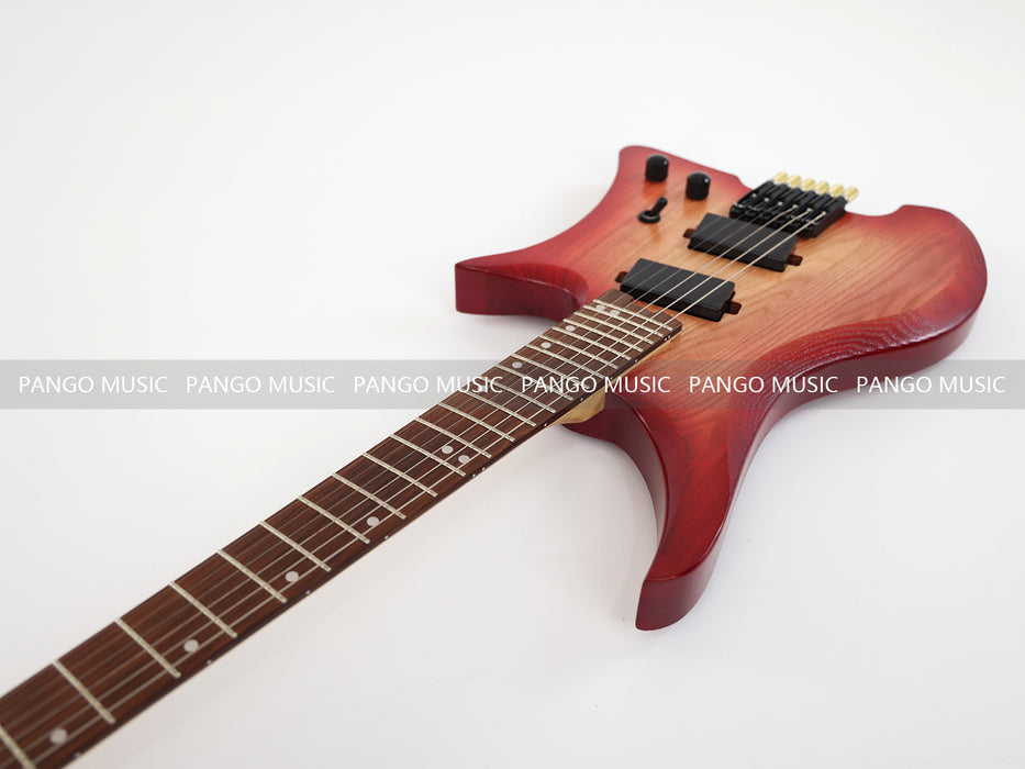 Ash Wood Body Headless Style Electric Guitar (PJX-523)