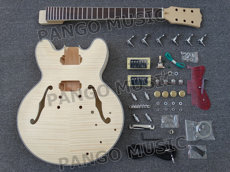 Semi Hollow ES-335 DIY Electric Guitar Kit / DIY Guitar (PES335-56)