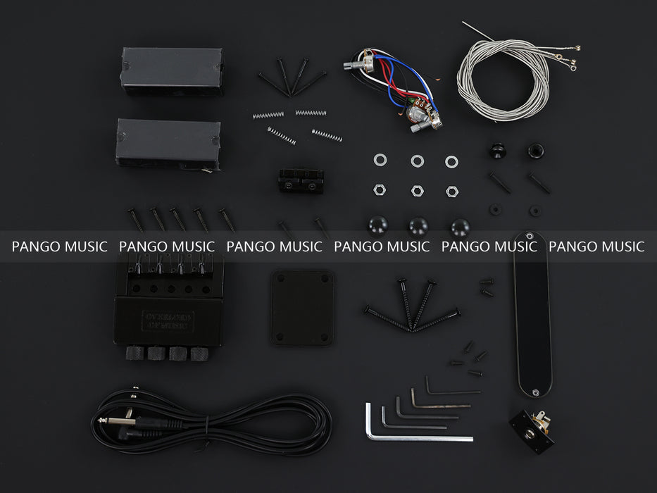 Headless 4 Strings DIY Electric Bass Guitar Kit (PWT-528X)