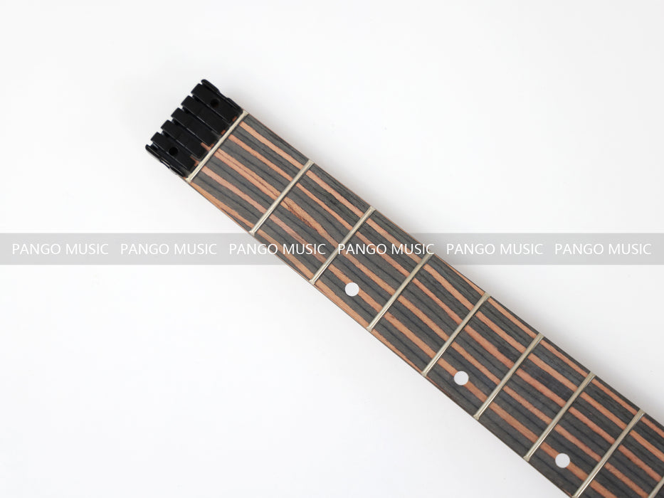 Headless / All Zebrawood DIY Electric Guitar Kit (ZQN-009S)