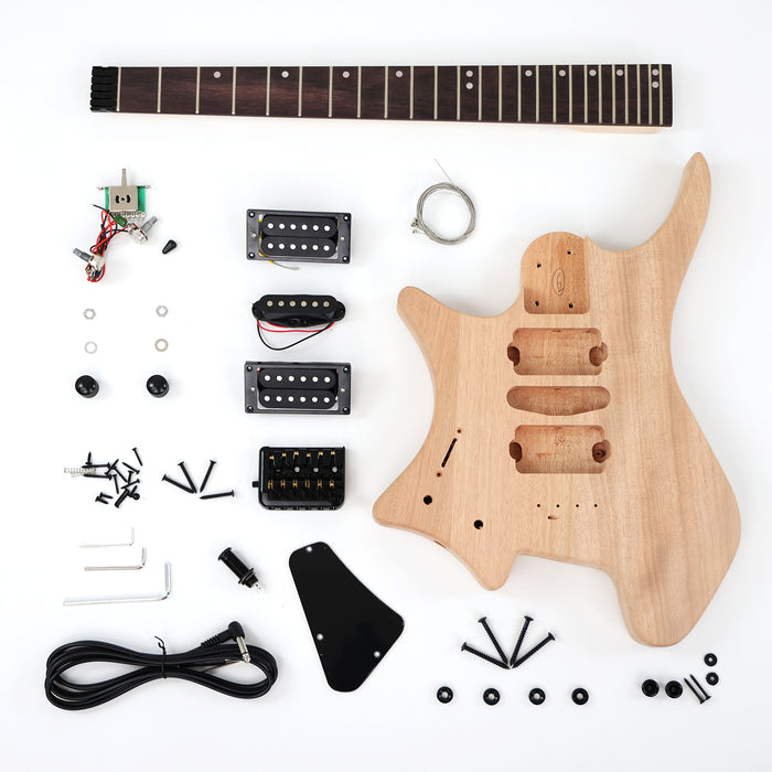 Headless Left Hand DIY Electric Guitar Kit (ZQN-019F)